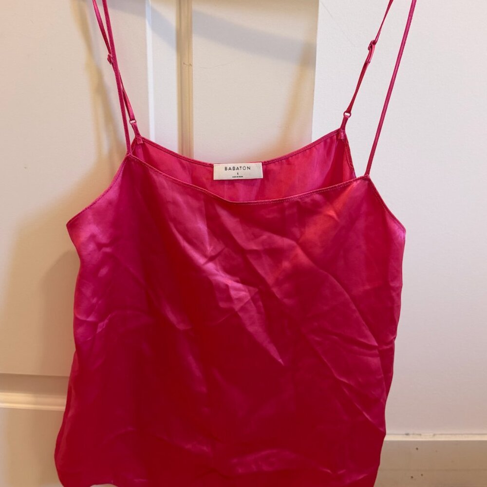 Matching Set: Aritzia Babaton Mini Slip Skirt + Benji Tank - Picture 5 of 5